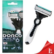 Dorco /    Dorco Pace 6 Blade Disposable Razor